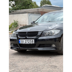 Pièces en carbone Tuning 1768 - Flaps Splitter Canards Frontansatz ABS schwarz glänzend passend für BMW 3er E90 E91 VFL ohne ...