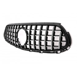 Carbonteile Tuning Kühlergrill Grill Panamericana GT chrom passend für Mercedes Benz GLC-Klasse C254 X254 W254 mit AMG-Line -...