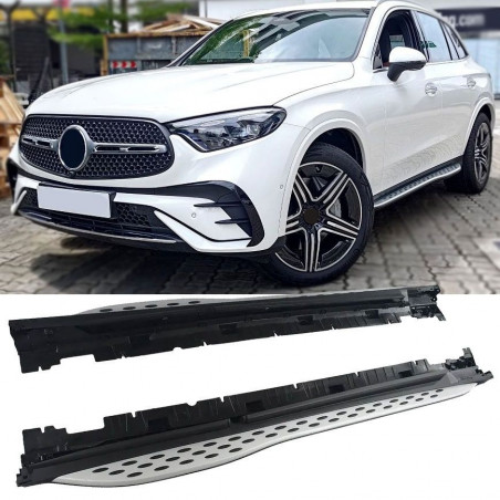 Carbonteile Tuning Trittbretter ABS + Aluminium Seitenstufen Seitlich für Mercedes-Benz GLC X254 C254 - 4098