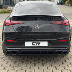 Carbonteile Tuning Heckdiffusor Diffusor ABS Glanz Schwarz passend für Mercedes Benz GLC-Klasse C254 Coupe mit AMG-Line - 3089
