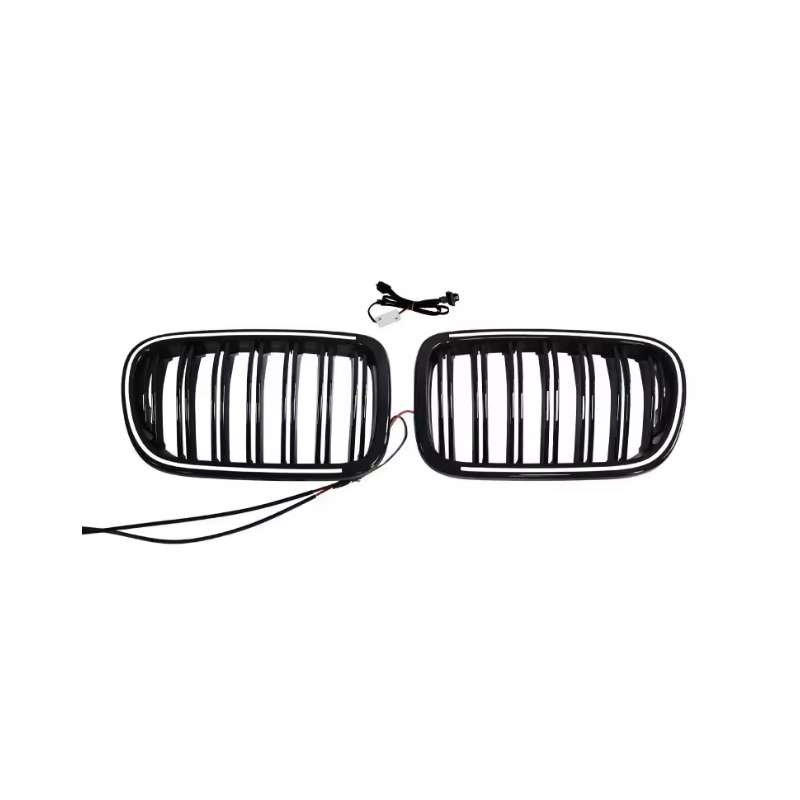 Carbonteile Tuning Nieren Grill Doppelsteg Kühler Beleuchtet ABS Glanz für BMW X3 F25 und X4 F26 Facelift - 4103