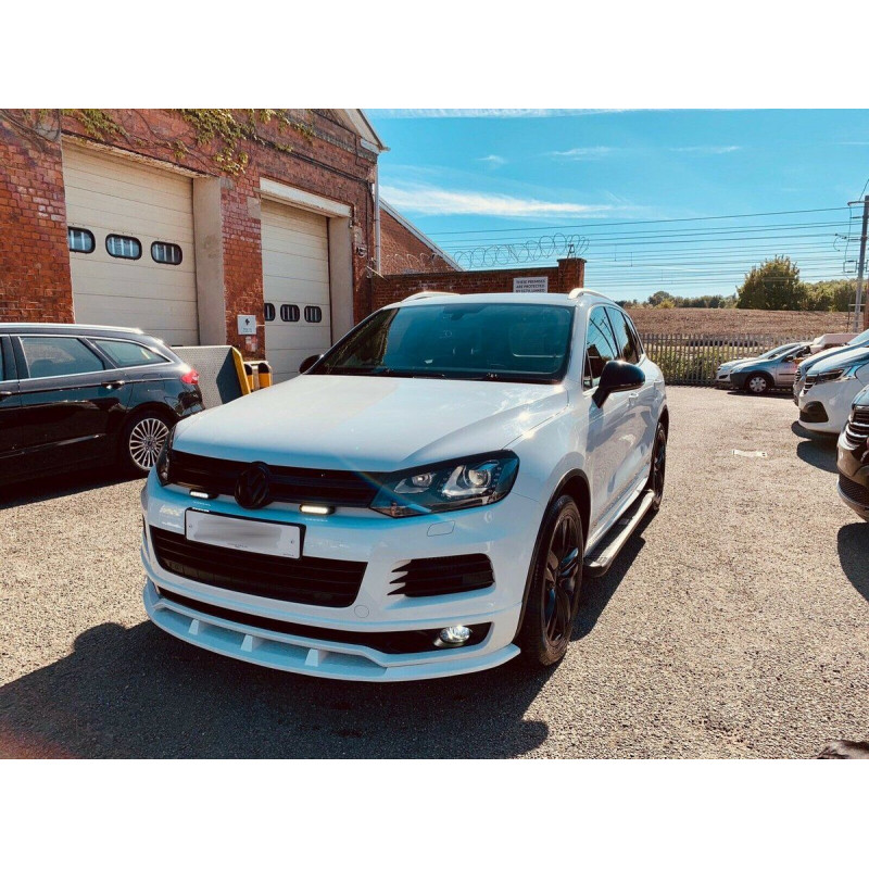 Carbonteile Tuning Frontlippe Lippe Schwert Frontspoiler Spoiler GFK unlackiert passend für Volkswagen Touareg 7P R Line - 4104