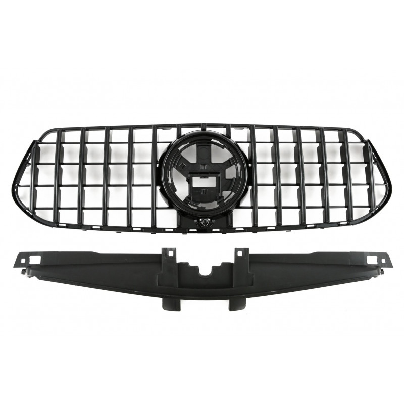 Carbonteile Tuning Kühlergrill Grill Panamericana GT schwarz glanz passend für Mercedes Benz GLE-Klasse W167 V167 C167 FACELI...