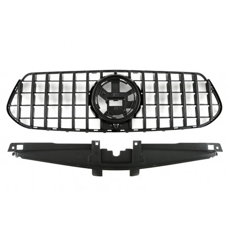 Carbonteile Tuning Kühlergrill Grill Panamericana GT schwarz glanz passend für Mercedes Benz GLE-Klasse W167 V167 C167 FACELI...