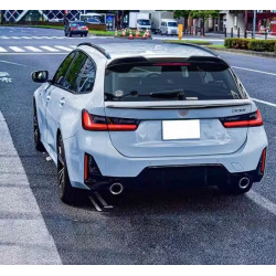 Carbonteile Tuning Heckspoiler Lippe Spoiler unten Kofferraum Performance schwarz glänzend passend für BMW 3er G21 Touring - ...