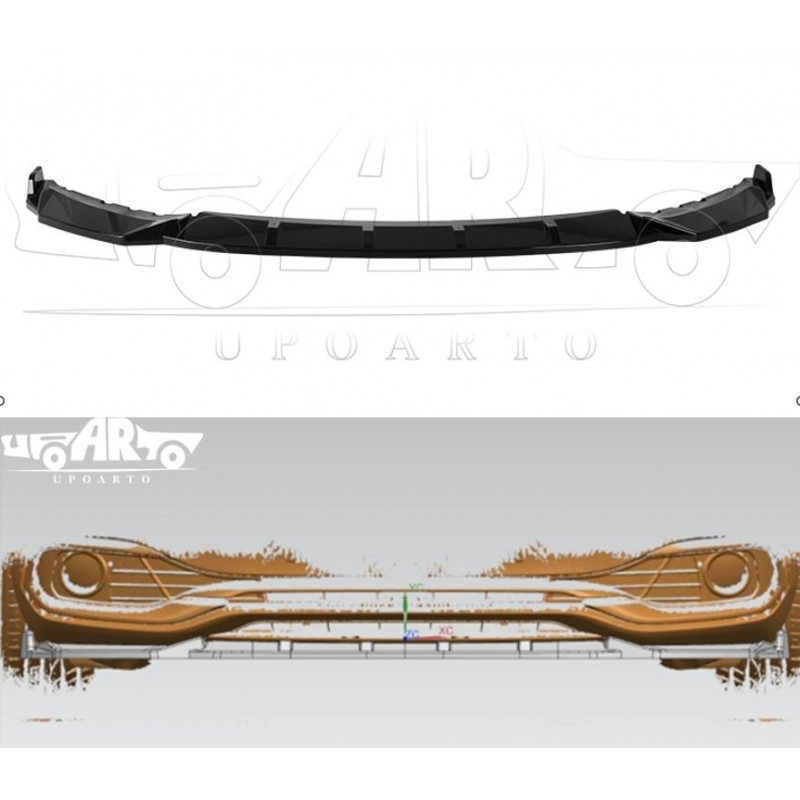 Carbonteile Tuning Frontlippe Spoiler Lippe Schwert ABS schwarz glänzend passend für BMW 4er F32 F33 F36 Standard - 4125