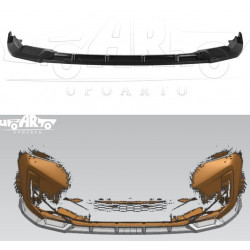 Carbonparts Tuning Frontlippe Lippe Schwert Frontspoiler Spoiler ABS Glanz für BMW X3M F97 + X4M F98 Facelift LCI - 4128