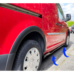 Pièces en carbone Tuning Sideskirts Seitenschweller Ansätze ABS schwarz glänzend passend für Volkswagen Caddy MK4 2015-2020 -...