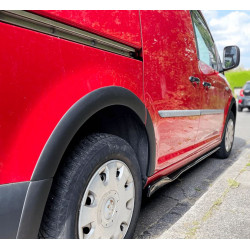 Pièces en carbone Tuning Sideskirts Seitenschweller Ansätze ABS schwarz glänzend passend für Volkswagen Caddy MK4 2015-2020 -...