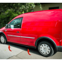 Pièces en carbone Tuning Sideskirts Seitenschweller Ansätze ABS schwarz glänzend passend für Volkswagen Caddy MK4 2015-2020 -...