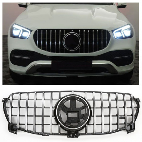 Carbonparts Tuning Kühlergrill Grill Panamericana GT chrom passend für Mercedes Benz GLE-Klasse V167 C167 - 4134