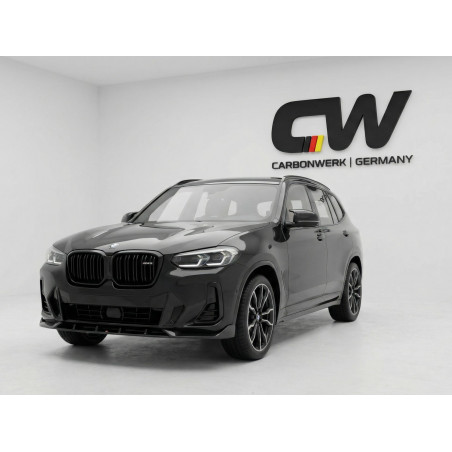 Carbonparts Tuning Frontlippe Lippe Schwert Frontspoiler Spoiler ABS Glanz für BMW X3M F97 + X4M F98 Facelift LCI - 4128