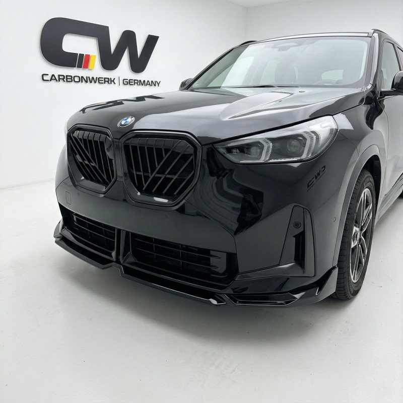 Carbonteile Tuning Frontlippe Lippe Schwert Frontspoiler Spoiler ABS Glanz für BMW X3 G45 Vorfacelift mit MPaket - 4129