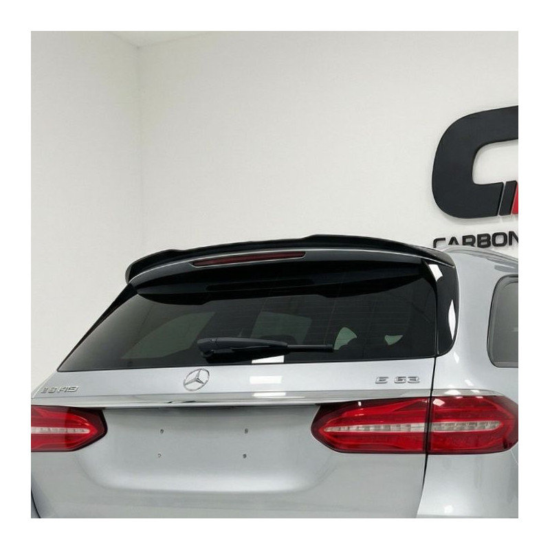 Carbonteile Tuning Dachspoiler Heckspoiler Lippe Spoiler Performance schwarz glänzend passend für Mercedes-Benz E-Klasse S213...