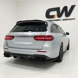 Carbonteile Tuning Dachspoiler Heckspoiler Lippe Spoiler Performance schwarz glänzend passend für Mercedes-Benz E-Klasse S213...