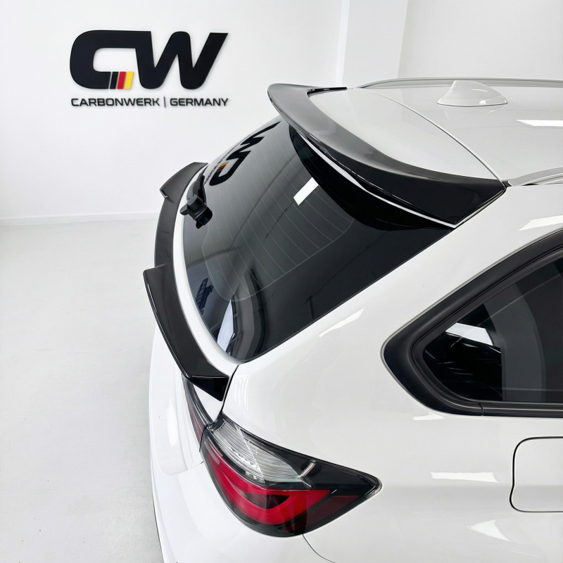Pièces en carbone Tuning Heckspoiler Lippe Spoiler unten Kofferraum Performance schwarz glänzend passend für BMW 3er F31 Tour...
