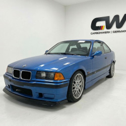 Carbonteile Tuning 1730 - Frontlippe Spoiler Schwert Fatlip schwarz glänzend passend für BMW 3er E36 + M3