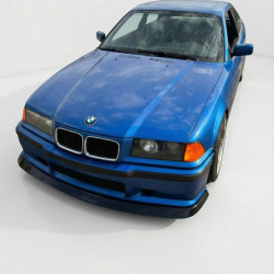 Pièces en carbone Tuning 1730 - Frontlippe Spoiler Schwert Fatlip schwarz glänzend passend für BMW 3er E36 + M3