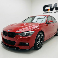 Pièces en carbone Tuning 1694 - Frontlippe Spoiler Schwert schwarz glänzend passend für BMW 3er F30 F31 mit MPaket