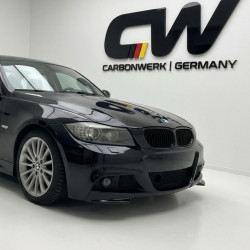Pièces en carbone Tuning 1694 - Frontlippe Spoiler Schwert schwarz glänzend passend für BMW 3er F30 F31 mit MPaket