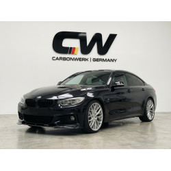 Carbonteile Tuning 1725 - Frontlippe Spoiler Lippe Schwert Front V2 schwarz glänzend passend für BMW 4er F32 F33 F36