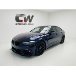 Carbonteile Tuning 1725 - Frontlippe Spoiler Lippe Schwert Front V2 schwarz glänzend passend für BMW 4er F32 F33 F36