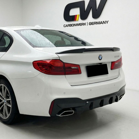 Carbonteile Tuning 2774 - Heckdiffusor Diffusor Heck Ansatz ABS Glanz passend für BMW 5er G30 G31 und M5 F90