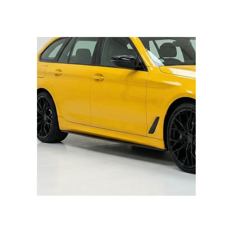 Carbonteile Tuning 1756 - Sideskirt Seitenschweller Ansatz ABS schwarz glänzend passend für BMW 5er G30 G31 + M5 F90