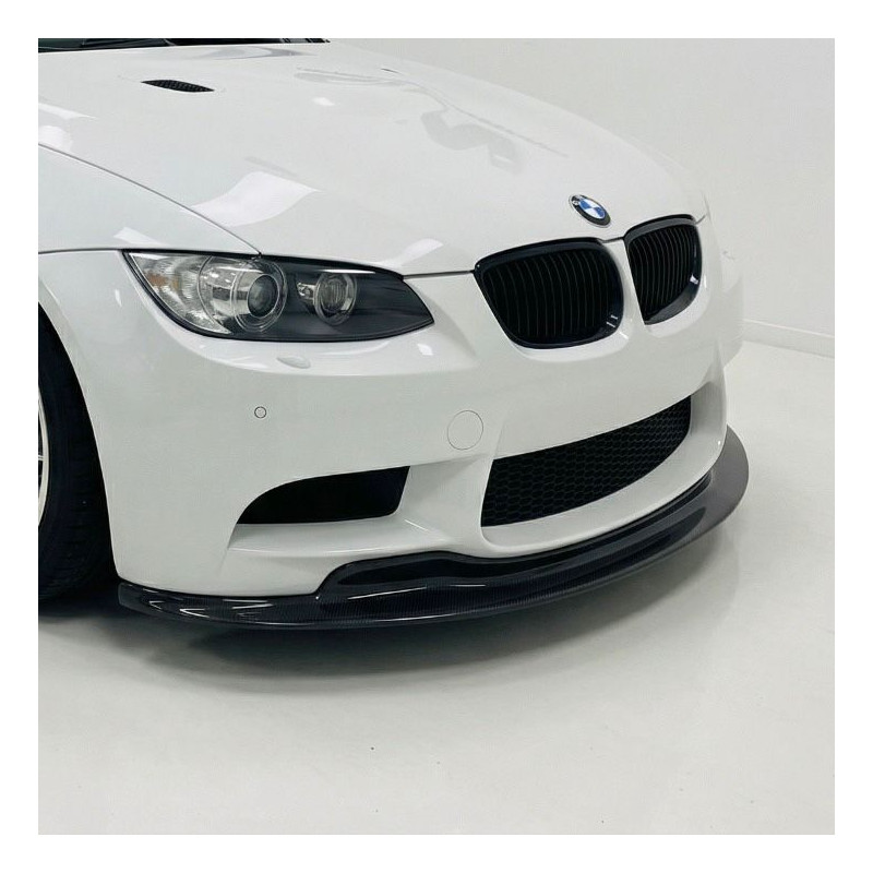 Carbonteile Tuning 1764 - Frontlippe Spoiler Schwert GTS V1 schwarz glänzend passend für BMW M3 E90 E92 E93