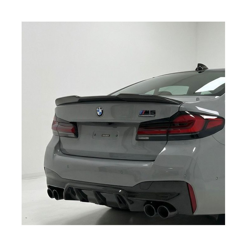 Carbonparts Tuning 2023 - Rear spoiler ABS gloss black fits BMW 5 Series G30 + M5 F90