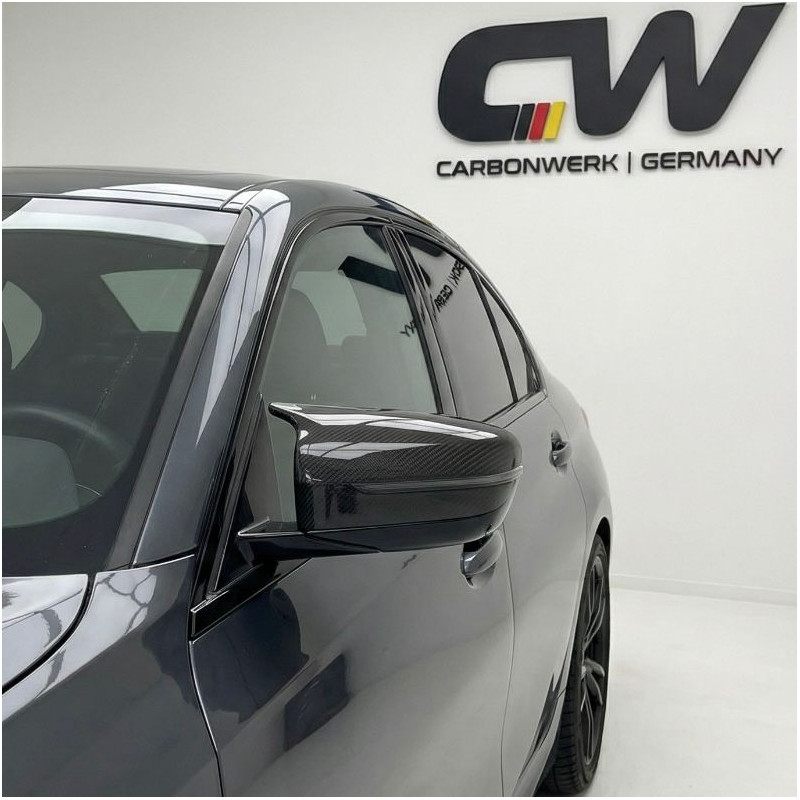 Carbonteile Tuning 1541 - Spiegelkappen Glanz Schwarz für BMW 2er G42 3er G20 G21 4er G22 G23 G26 5er G30 G31 7er G11 G12 8er...