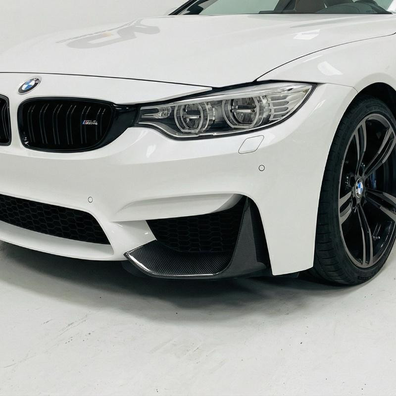Carbonteile Tuning 1498 - Flaps Splitter Canards Front Vollcarbon passend für BMW M3 F80 M4 F82 F83