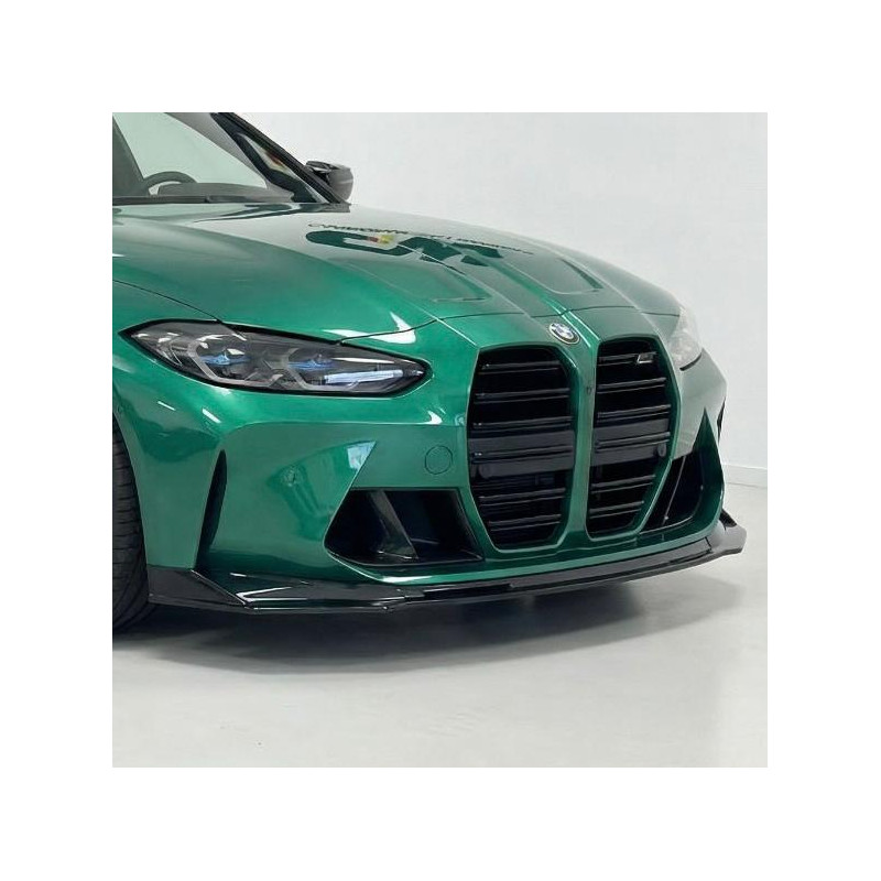 Pièces en carbone Tuning Frontlippe Lippe Spoiler Schwert V ABS Glanz Schwarz für BMW M3 G80 G81 M4 G82 G83 - 2830