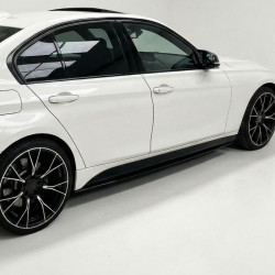 Carbonteile Tuning 1601 - Sideskirt Seitenschweller Ansatz ABS schwarz Glanz passend für BMW 3er F30 F31 nur mit MPaket
