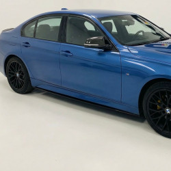 Carbonteile Tuning 1601 - Sideskirt Seitenschweller Ansatz ABS schwarz Glanz passend für BMW 3er F30 F31 nur mit MPaket