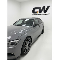 Carbonteile Tuning 1601 - Sideskirt Seitenschweller Ansatz ABS schwarz Glanz passend für BMW 3er F30 F31 nur mit MPaket