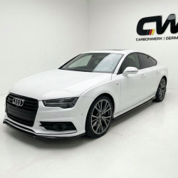 Pièces en carbone Tuning 2036 - Frontlippe Lippe Schwert ABS Glanz Schwarz passend für Audi A7