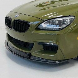 Pièces en carbone Tuning 1687 - Frontlippe Spoiler Schwert ABS schwarz glänzend passend für BMW 6er F06 F12 F13 mit MPaket