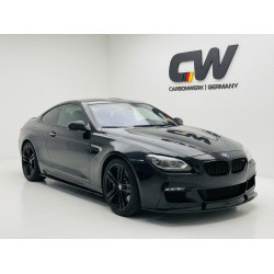 Pièces en carbone Tuning 1687 - Frontlippe Spoiler Schwert ABS schwarz glänzend passend für BMW 6er F06 F12 F13 mit MPaket
