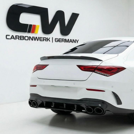 Carbonparts Tuning 2431 - Heckspoiler Spoiler Lippe ABS Glanz Schwarz passend für Mercedes CLA Klasse Limousine C118 W118 + AMG