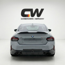 Carbonteile Tuning 1954 - Heckspoiler Spoiler Lippe PRO schwarz glänzend ABS passend für BMW 2er G42 + M240i + G87 M2