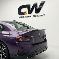 Carbonteile Tuning 1954 - Heckspoiler Spoiler Lippe PRO schwarz glänzend ABS passend für BMW 2er G42 + M240i + G87 M2