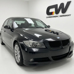 Carbonteile Tuning 1768 - Flaps Splitter Canards Frontansatz ABS schwarz glänzend passend für BMW 3er E90 E91 VFL ohne MPaket