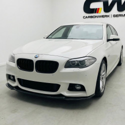 Pièces en carbone Tuning 2040 - Frontlippe Lippe Schwert ABS Glanz Schwarz passend für BMW 5er F10 F11 M Paket