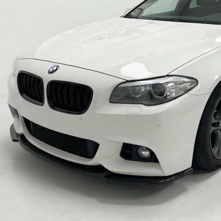 Pièces en carbone Tuning 2040 - Frontlippe Lippe Schwert ABS Glanz Schwarz passend für BMW 5er F10 F11 M Paket