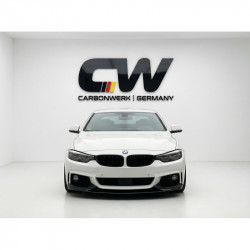 Pièces en carbone Tuning 1959 - Frontlippe Spoiler Schwert schwarz glanz passend für BMW 4er F32 F33 F36 mit MPaket