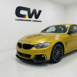 Pièces en carbone Tuning 1959 - Frontlippe Spoiler Schwert schwarz glanz passend für BMW 4er F32 F33 F36 mit MPaket