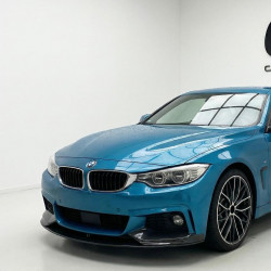 Pièces en carbone Tuning 1959 - Frontlippe Spoiler Schwert schwarz glanz passend für BMW 4er F32 F33 F36 mit MPaket