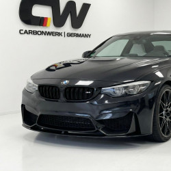 Carbonparts Tuning 1753 - Frontlippe Spoiler Schwert Performance V1 schwarz glänzend passend für BMW M3 F80 M4 F82 F83