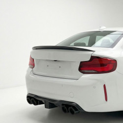 Carbonteile Tuning 1739 - Heckspoiler Lippe Spoiler Performance schwarz glänzend passend für BMW 2er F22 + M2 F87 + Competition